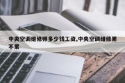 中央空调维修师多少钱工资,中央空调维修累不累
